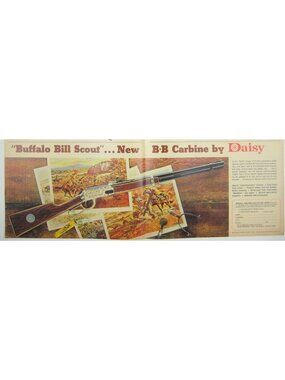 Buffalo Bill Scout BB Carbine Daisy 2 Page Cowboy Southwest Western Spurs